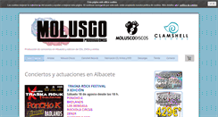 Desktop Screenshot of moluscoproducciones.com